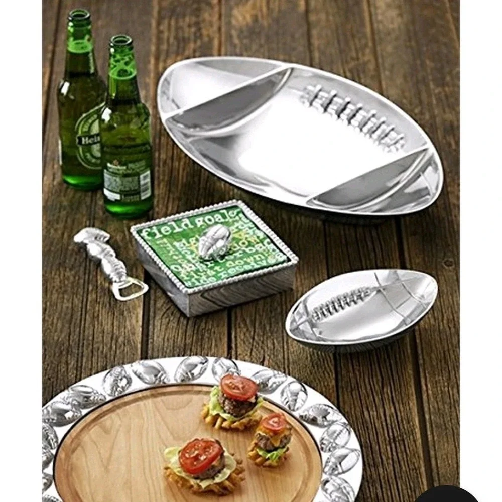 Mariposa Football Nut  Large Serving Dish 17.5